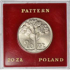 20 złotych Drzewo 1973, PRÓBA, MN