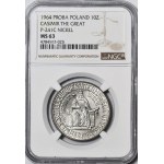 10 Gold 1964, SAMPLE, NIKIEL, Casimir the Great - eagle in the CORONA, POLITICALLY REJECTED TYPE - DESCRIPTION!!!