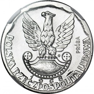 10 gold 1968 XXV Years of the People's Army of Poland, PRÓTY - on the obverse, NIKIEL