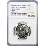 10 gold 1968 XXV Years of the People's Army of Poland, PRÓTY - on the obverse, NIKIEL