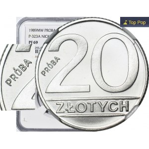 20 złotych 1989, PRÓBA, NIKIEL