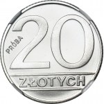 20 złotych 1989, PRÓBA, NIKIEL