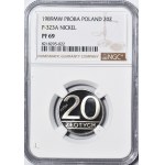 20 złotych 1989, PRÓBA, NIKIEL