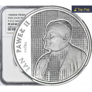 2000 Gold 1989, John Paul II, Grille, SAMPLE NIKIEL