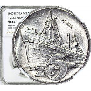 5 gold 1960, Waryński, SAMPLE NIKIEL