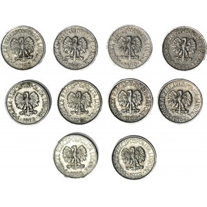 5 pennies 1958-59-60-61-62-63-65-67-68-72, set of 10 pcs.