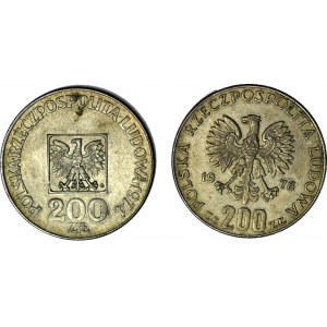 200 Gold 1974 and 1976, XXX YEARS OF THE PRL and XXI Olympics, set of 2.