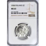 2 gold 1958, Berry, mint