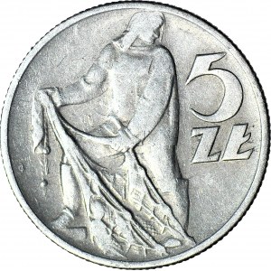 5 złotych 1958, Rybak, wąska 8, ładny