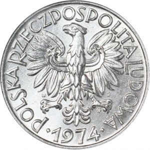 5 złotych 1974, Rybak, menniczy