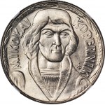 RRR-, 10 złotych 1965, DUŻY Kopernik, niski nakład, menniczy, CAŁY TRAWNIK
