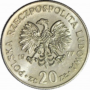 20 złotych 1977, Nowotko, ze znakiem, menniczy