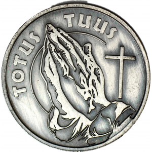 Medal 2005, Jan Paweł II, TOTUS TUUS, Mennicza Warszawska, tombak patynowany, rzadki
