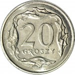 RR-, 20 pennies 2020, DESTRUKT - tens of stamp damage