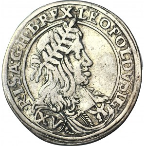 Austria, Leopold I, 15 krajcars 1661 CA, Vienna