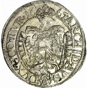 Austria, Leopold I, 3 krajcars 1665, Vienna, E pierced with B, beautiful