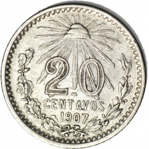 Mexico, 20 Centavos 1907 M