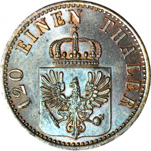 Germany, Brandenburg-Prussia, Wilhelm I, 3 Fenigs 1868 A, minted