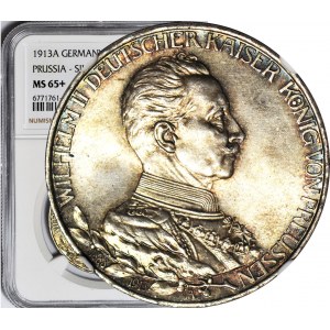 Niemcy, Prusy, Wilhelm II, 3 marki 1913 A, Berlin, wyśmienite