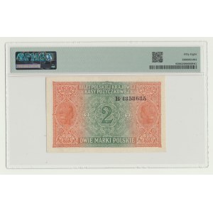 2 marki 1916, Generał, seria B, bez złamań