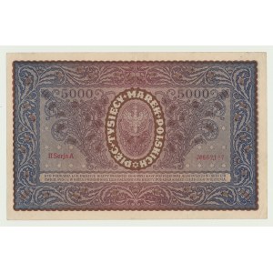 5000 Polish marks 1919, II Serja A (liked series A)