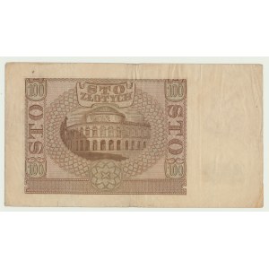 100 zloty 1940, ser. B, ZWZ, provenant de la circulation réelle