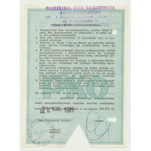 NBP, 200 000 zł 1989, Depozytowy Bon Oszczędnościowy PKO, b. rzadki