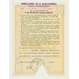 NBP, 100 000 PLN 1989, Buono di risparmio con deposito PKO