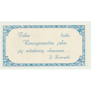 Cegiełka 100 złotych Komitet Pomocy Szkole w Białej Podlaskiej
