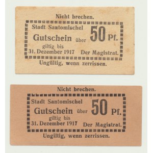 Poznanskie (Posen), Zaniemyśl (Santomischel), 50 fenig 1917, sada 2 ks.