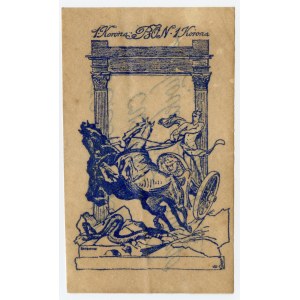 Lviv, Confiserie Ludwik Zalewski, Bon pour 1 couronne (1918), très rare