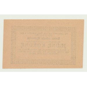 Myślenice, 1 korona 1919