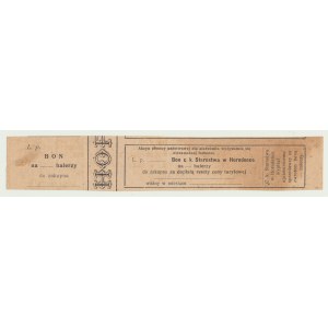 Horodence, voucher (brick) Starstwa na halerze 1920, rarity