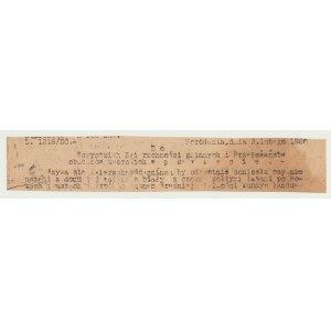 Horodence, voucher (brick) Starstwa na halerze 1920, rarity
