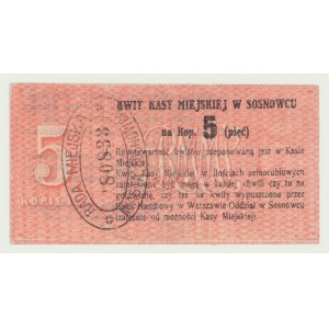 Sosnowiec, 5 kopiejek, b.d. (1914)
