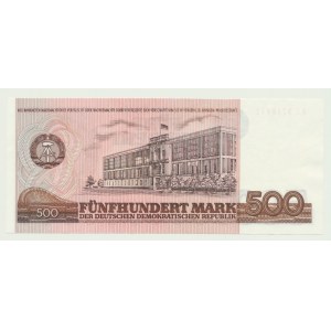 Niemcy, DDR, 500 marek 1985, ser. AC