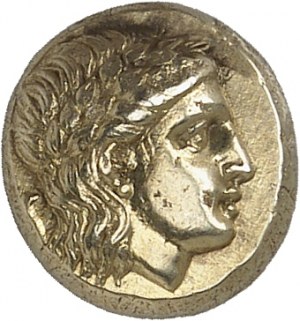 ANCIENT GREECE - GREEK Aeolian, Lesbos (island of). Hecté (1/6th of a statere) ND (377-326 B.C.), Mytilene.