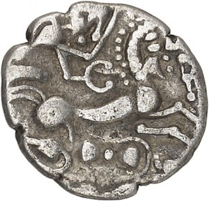 GAULE - CELTIC Aulerques Diablintes. Quart de statère en électrum à la situle, classe III ND (120-50 av. J.-C.).