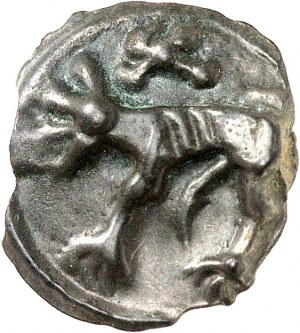 GAULE - CELTIC Carnutes. Potin classe IV au loup ND (fin du IIe - première moitié du Ier siècle avant J.-C.).