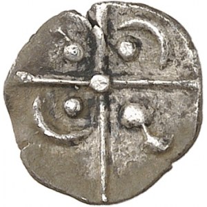 GAULE - CELTIC Rutènes. Obole, série causé ND (120-50 av. J.-C.).