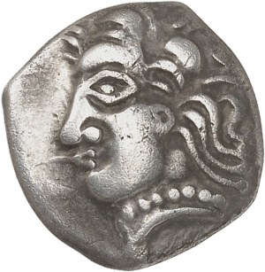 GAULE - CELTIC Volques Tectosages. Drachma, early series with ND dolphins (230-160 BC).