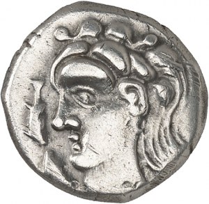 GAULE - CELTIC Volques Tectosages. Drachma, early series with ND dolphins (230-160 BC).
