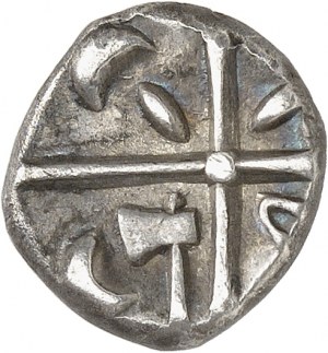 GAULE - CELTIC Volques Tectosages. Drachme, série cubiste ND (170-50 av. J.-C.).