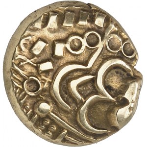 GAULE - CELTIC Nerviens. Statère à l'epsilon, var. 1b ND (première moitié du Ier siècle avant J.-C. et Guerre des Gaules).