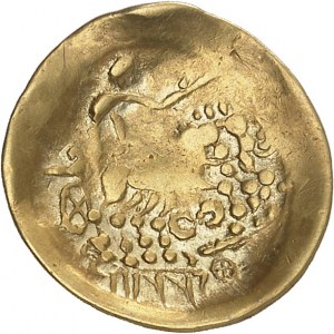 GAULE - CELTIC Helvetians. Quarter statere with ND knot (2nd c. BC).