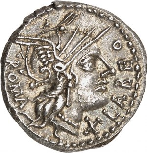 RÍMSKA REPUBLIKA Quintus Fabius Labeo. Denár ND (124 pred n. l.), Rím.