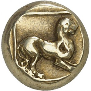 GRÈCE ANTIQUE - GREEK Éolide, Lesbos (île de). Hecté (1/6e de statère) ND (377-326 av. J.-C.), Mytilène.