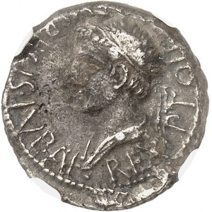 STARÉ GRÉCKO - Grécka Mauretánia, Juba II (25 pred n. l. - 23 n. l.). Denár s Ptolemaiom z Mauretánie ND (cca 15-20), Caesarea.