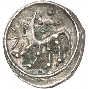 GAULE - CELTIC Celto-Ligures. Obole ou litra, type au quadrupède dit de Serra Ricco, imitation de tétrobole de Marseille ND (IIe s. av. J.-C.).