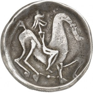 GAULE - CELTIC Danube central (IIe-Ier s. av. J.-C.). Tétradrachme, type Kinnloser ND (IIe s. av. J.-C.).